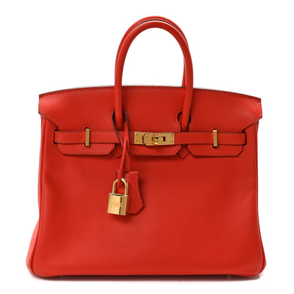 Hermes Swift Birkin 25 Rouge Tomate 1 of 13