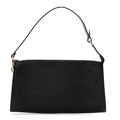 Louis Vuitton Epi Pochette Accessories 24 Black 1 of 8