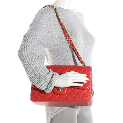 Chanel Lambskin Jumbo Double Flap Red 2 of 8