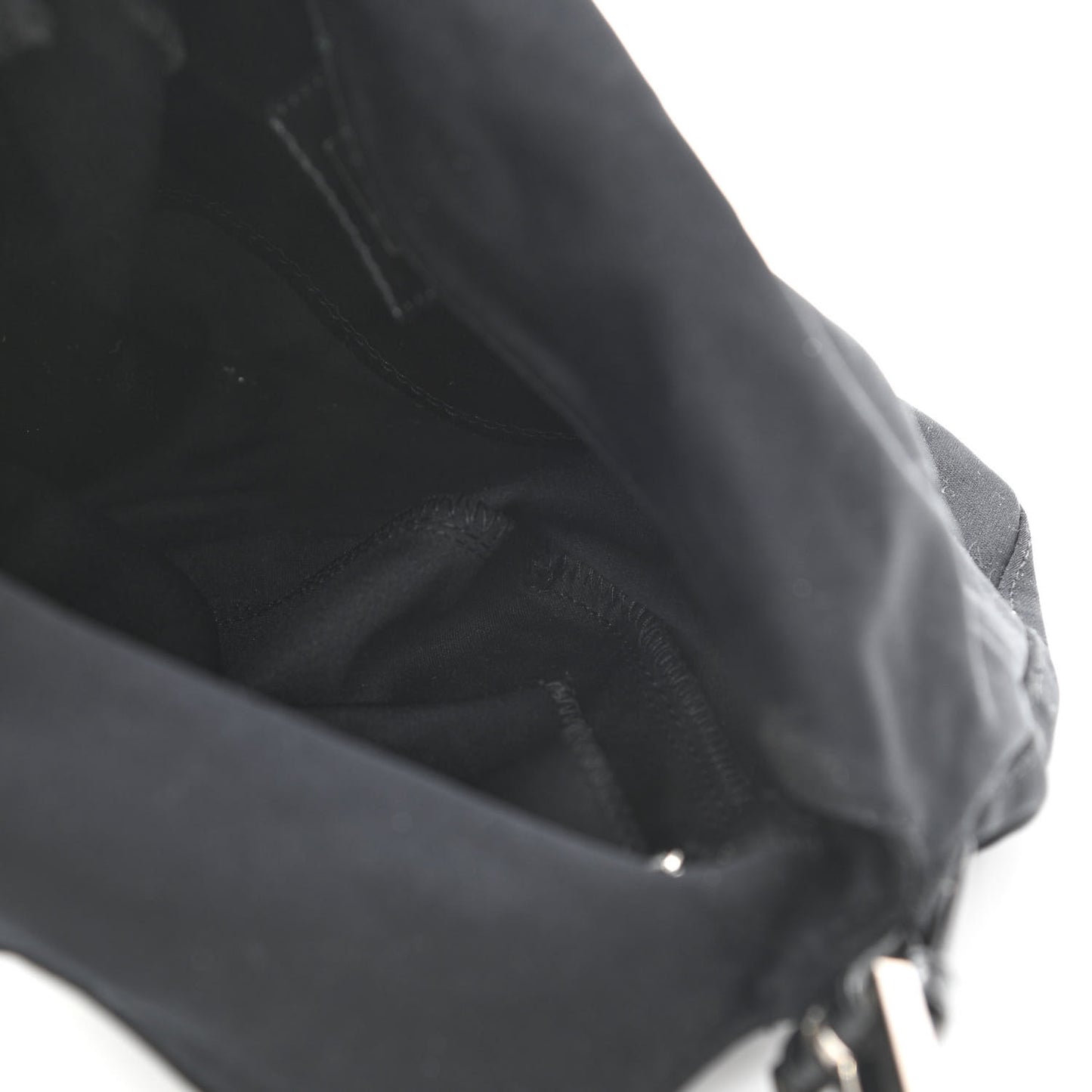 Nylon Baguette Bag Black