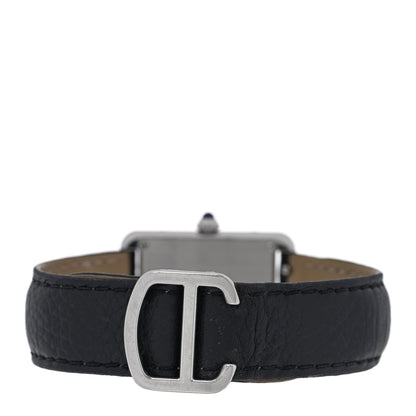 Cartier Stainless Steel Calfskin 24mm Tank Solo Quartz Watch 3 of 5