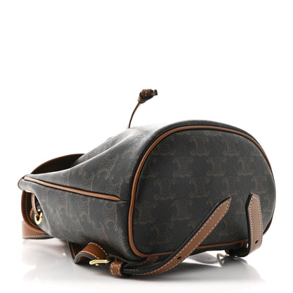 Celine Triomphe Canvas Calfskin Mini Folco Backpack Tan 4 of 11