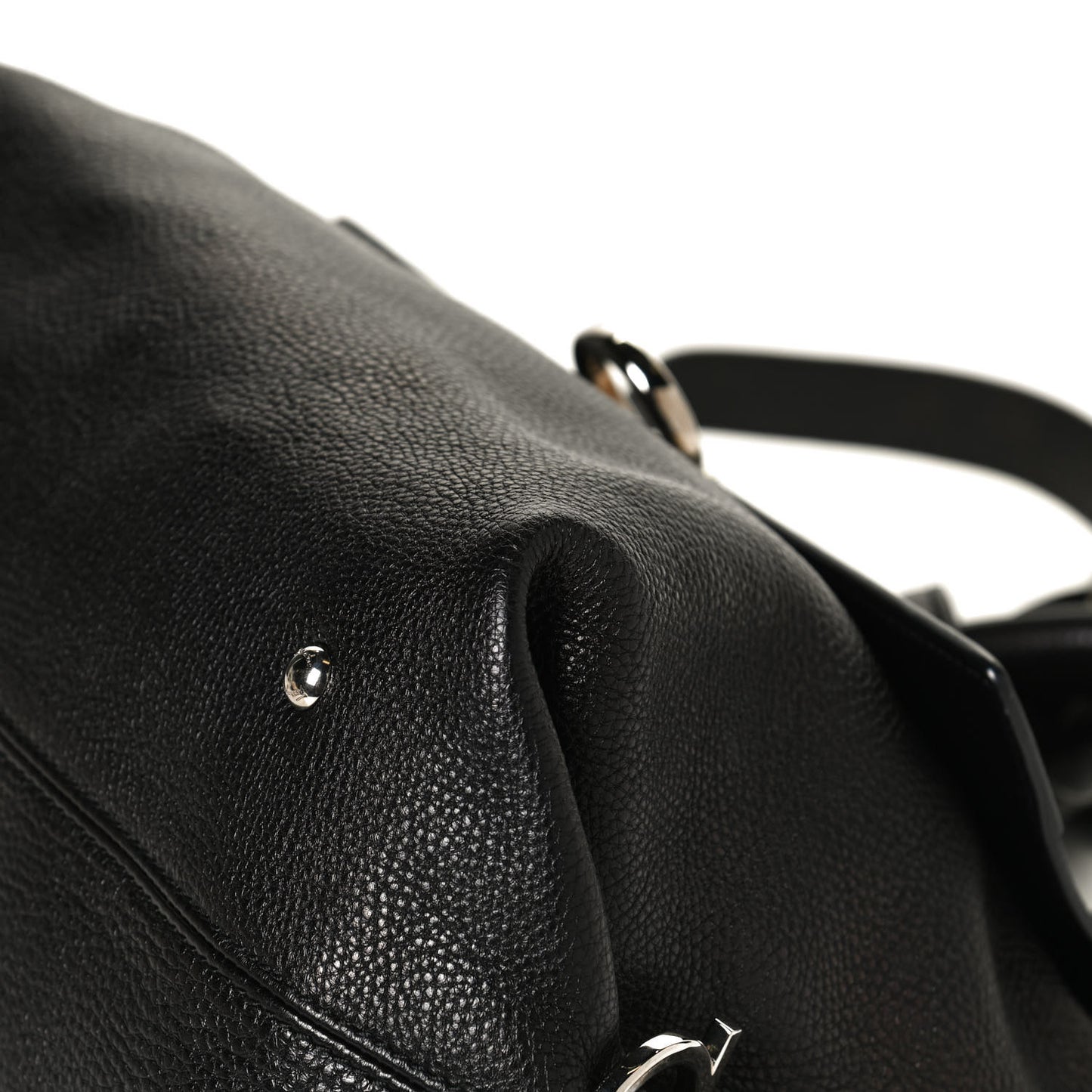 Calfskin Sofia Gancini Satchel Black