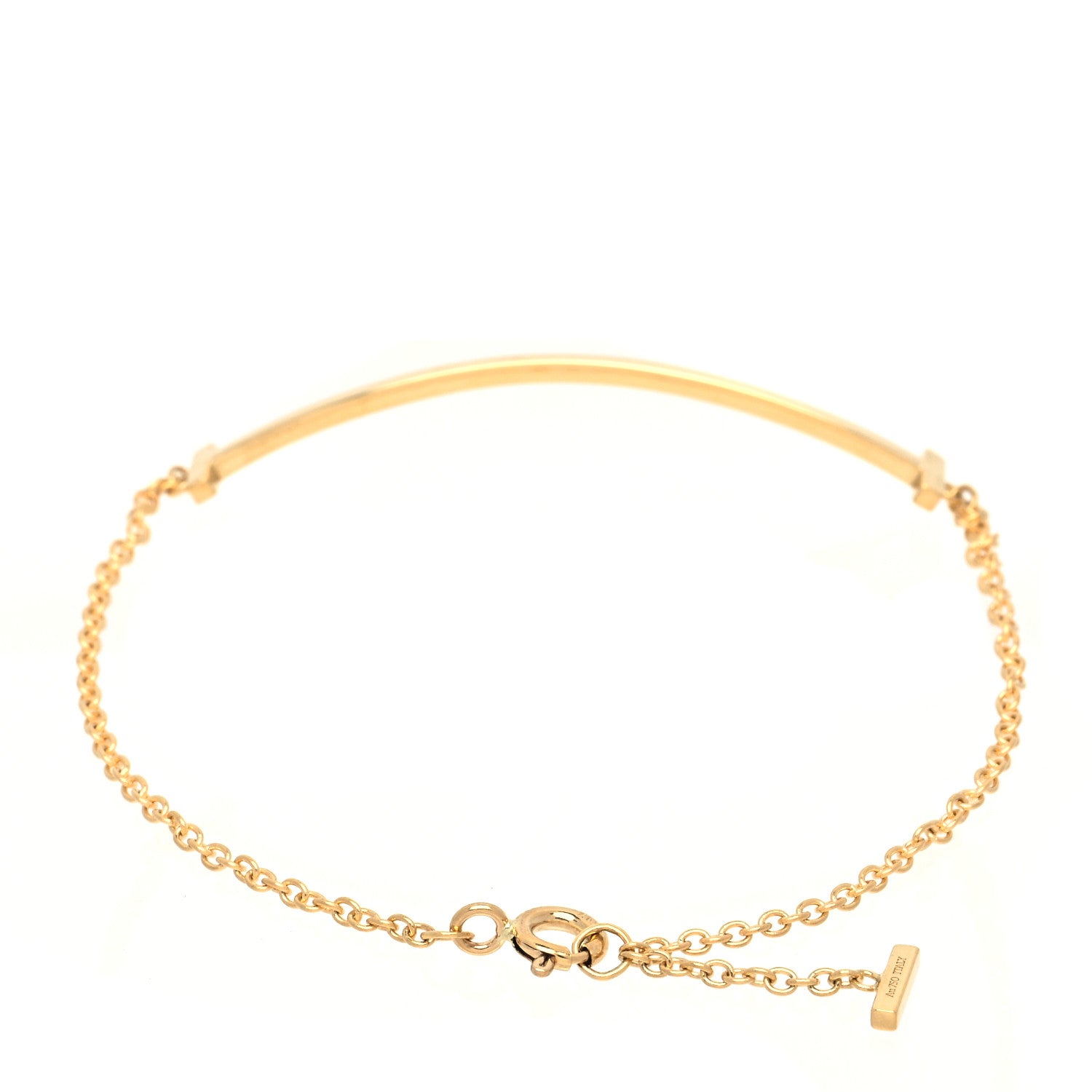 Tiffany 18K Yellow Gold T Smile Bracelet 2 of 6