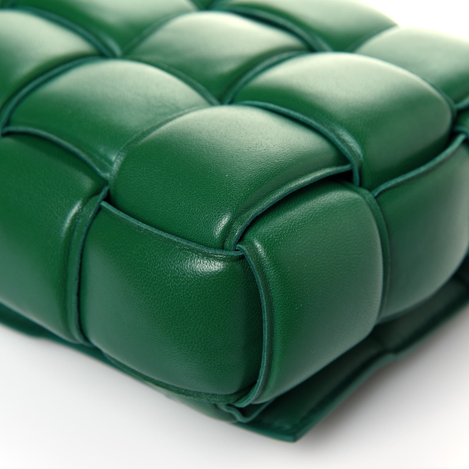 Bottega Veneta Nappa Maxi Intreccio Padded Cassette Crossbody Bag Racing Green 10 of 10