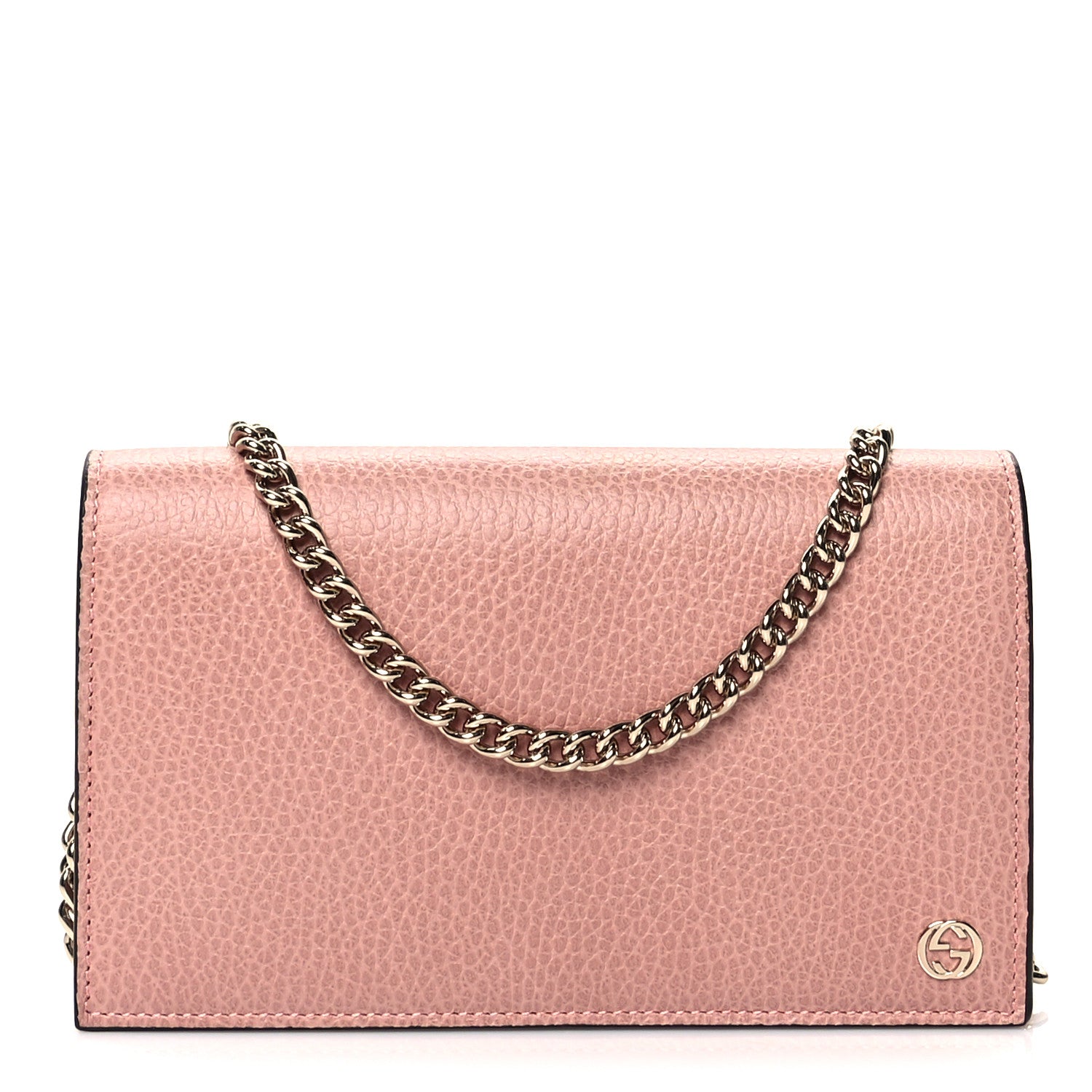 Gucci Dollar Calfskin Medium Betty Chain Wallet Soft Pink 1 of 10