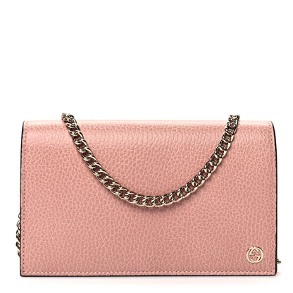 Gucci Dollar Calfskin Medium Betty Chain Wallet Soft Pink 1 of 10