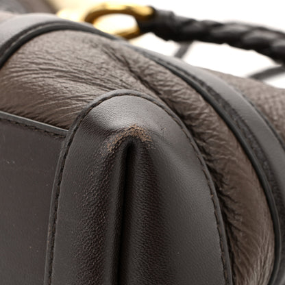 Bottega Veneta Shearling Aviator Small Andiamo Shoulder Bag Brown 10 of 11