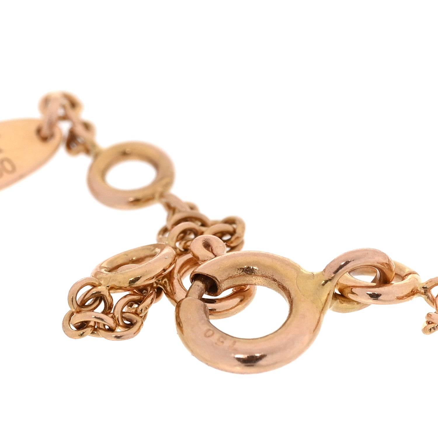 Christian Dior 18K Rose Gold Diamond Pink Opal Rose Des Vents Bracelet 3 of 5