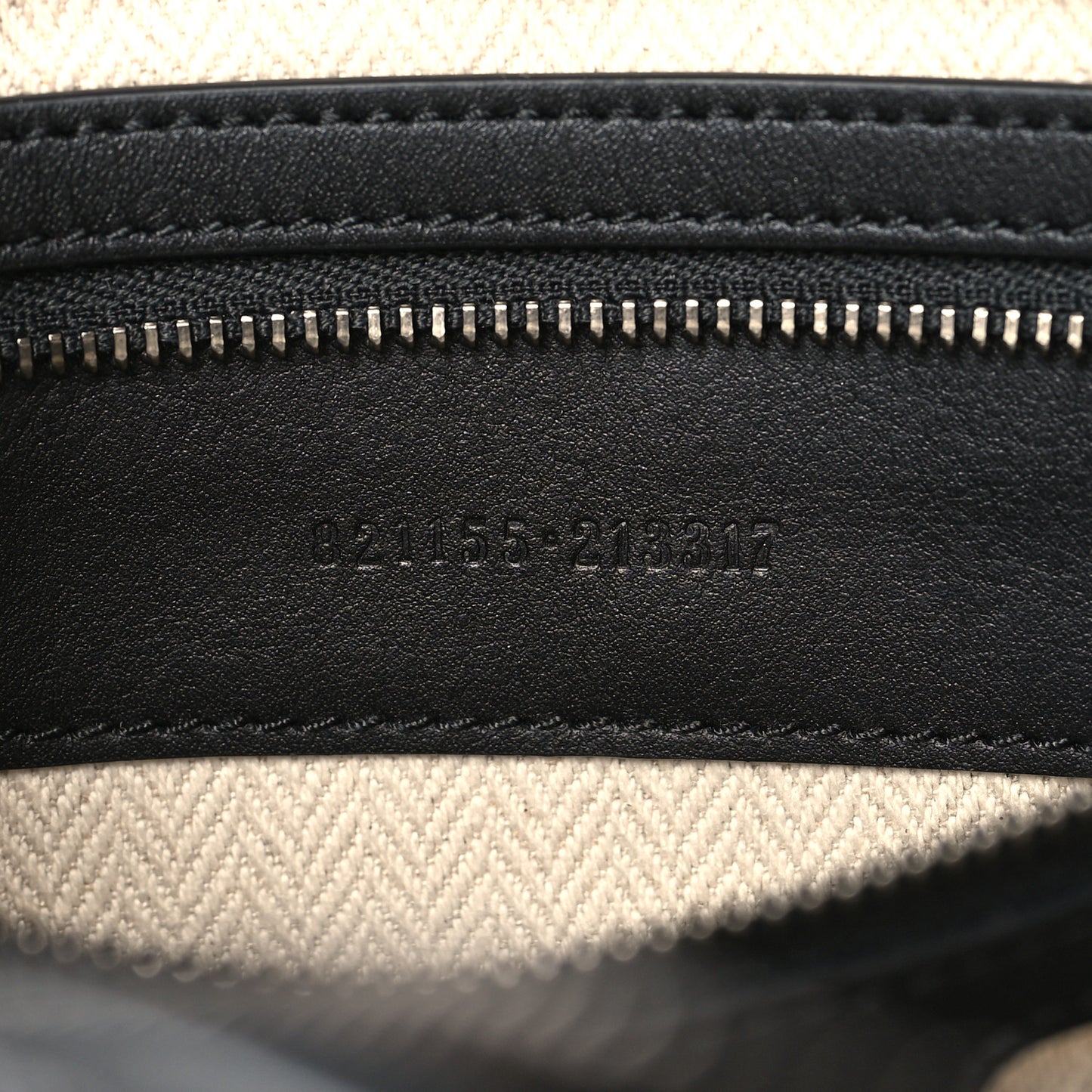 GG Supreme Monogram Textured Calfskin Emblem Small Crossbody Black