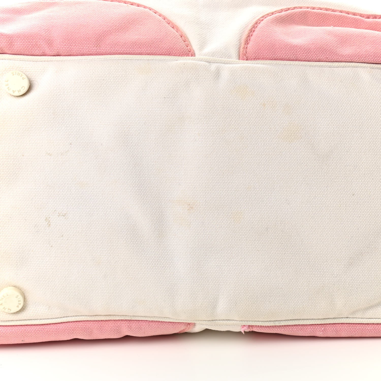 Chanel Canvas CC Handbag Pink White 14 of 14