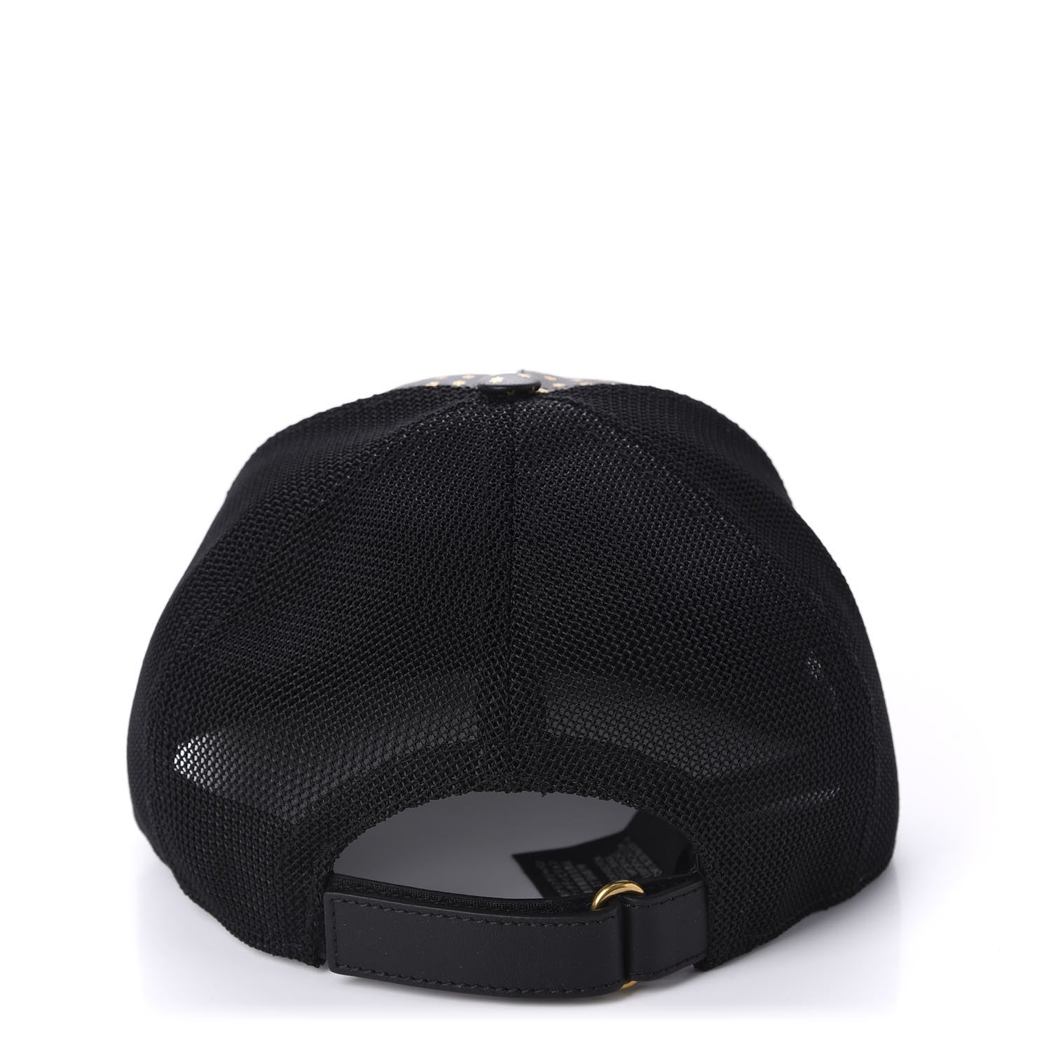 Gucci X SEGA Calfskin GUCCY Stars Baseball Hat S Black Gold 5 of 9