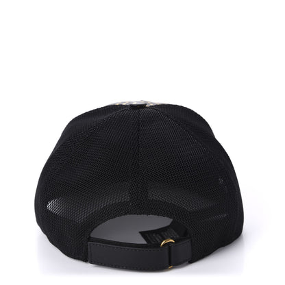 Gucci X SEGA Calfskin GUCCY Stars Baseball Hat S Black Gold 5 of 9