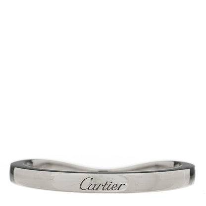 Cartier Platinum Diamond Ballerine Wedding Band Ring 47 4 3 of 4