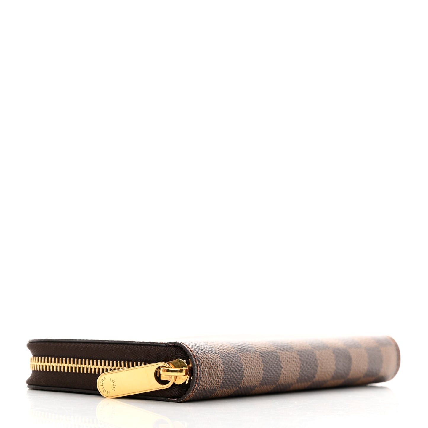 Damier Ebene Zippy Wallet Rose Ballerine