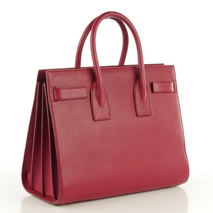 Saint Laurent Calfskin Small Sac De Jour Oxblood 3 of 8