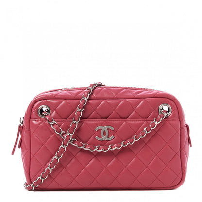 Chanel Lambskin Quilted Camera Case Pink 1 of 9