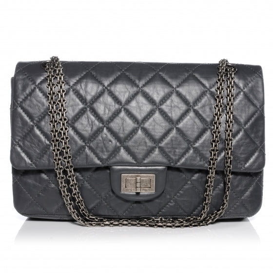 Aged Calfskin 2.55 Reissue 227 Flap Grey