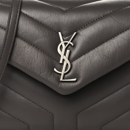 Saint Laurent Calfskin Y Quilted Monogram Toy Loulou Crossbody Bag Earth 8 of 10