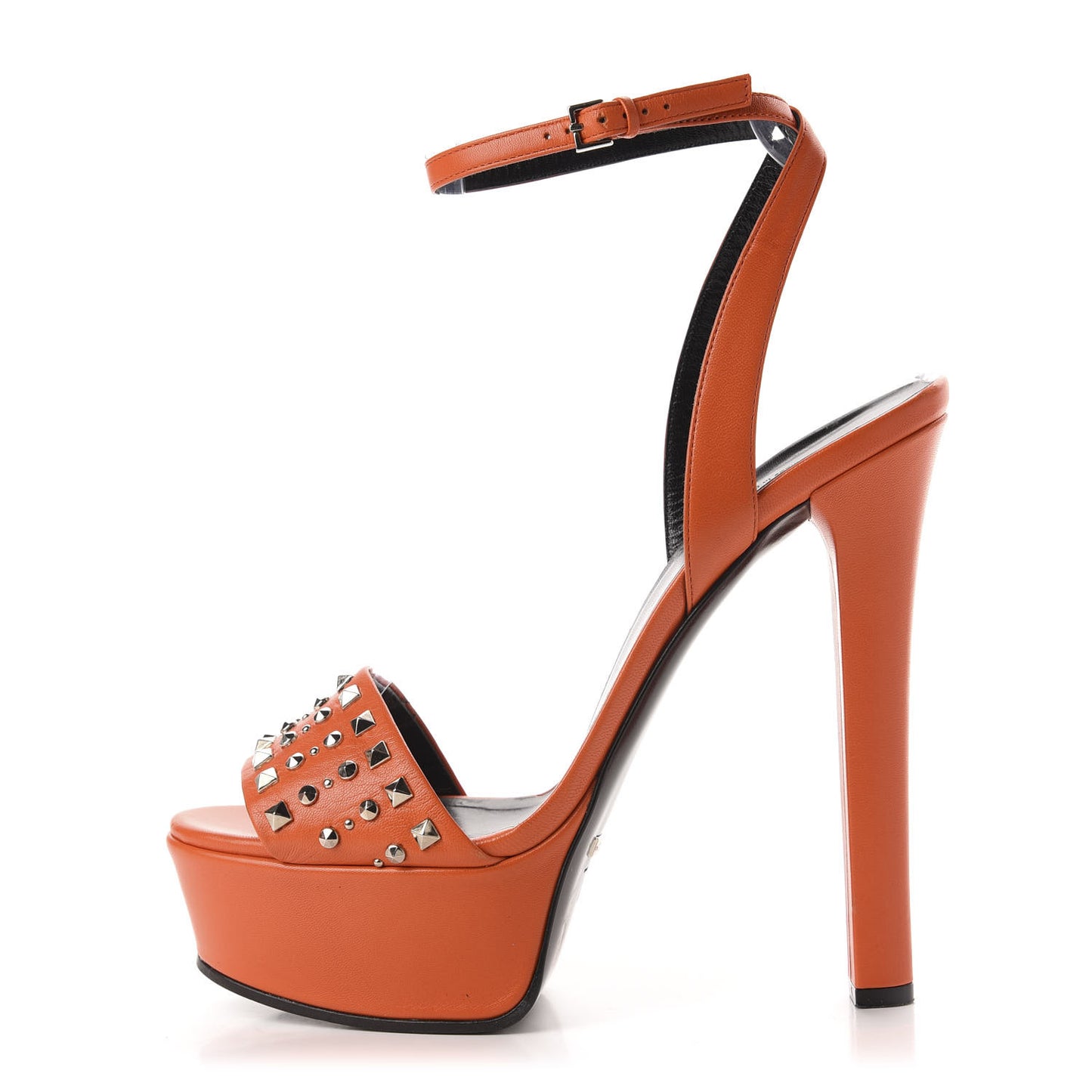 Malaga Kid Studded Platform Sandals 40 Vibrant Orange