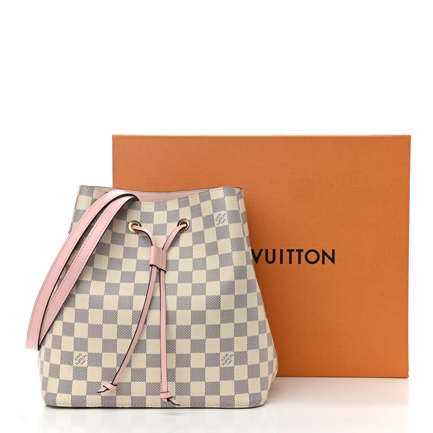 Louis Vuitton Damier Azur Neonoe MM Eau De Rose 10 of 10
