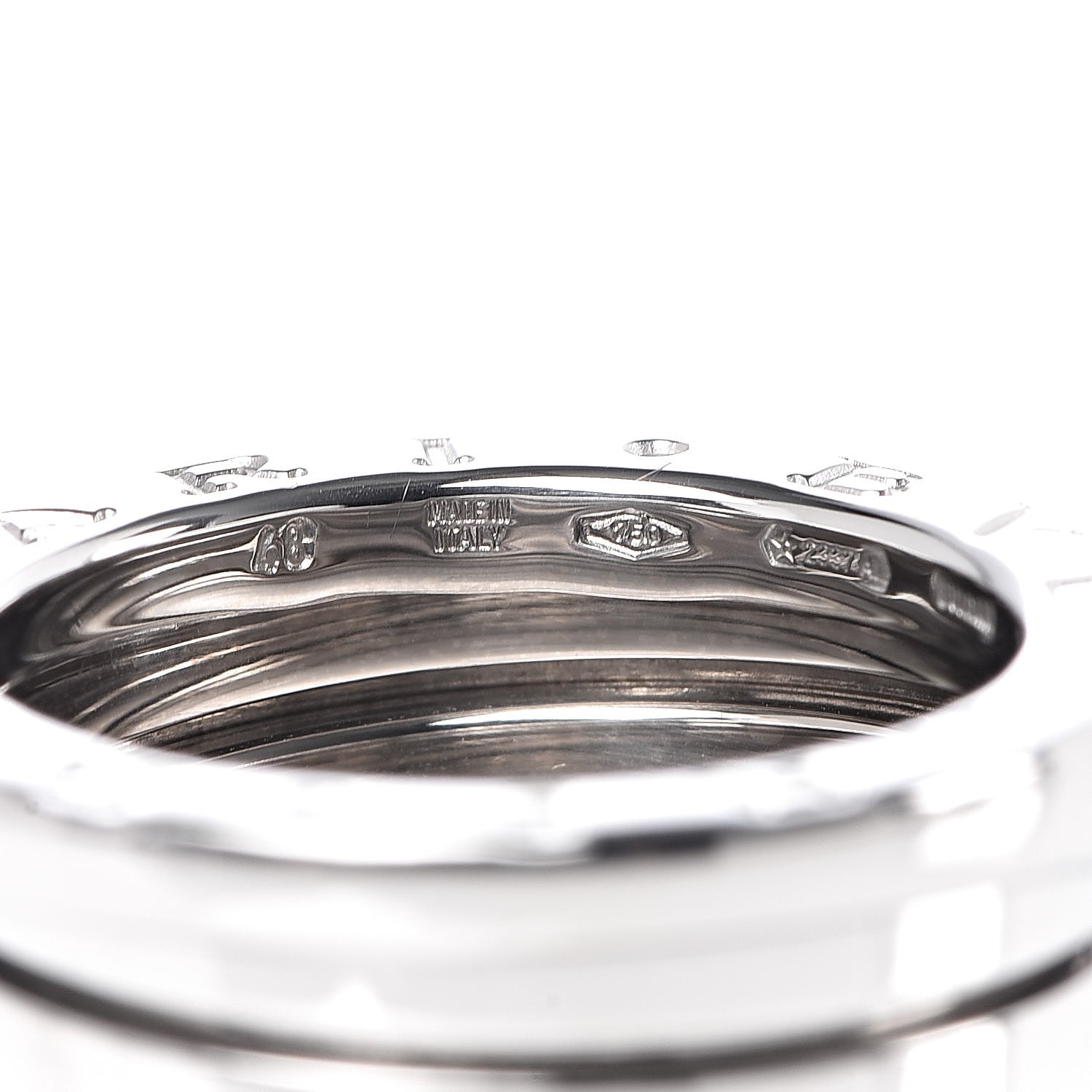 Bulgari 18K White Gold B.Zero1 Four-Band Ring 48 4.5 5 of 5