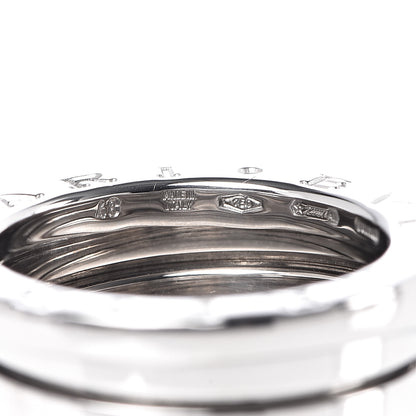 Bulgari 18K White Gold B.Zero1 Four-Band Ring 48 4.5 5 of 5