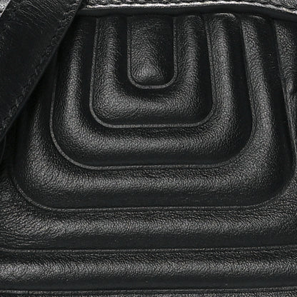 Salvatore Ferragamo Calfskin Quilted Fiamma Bag Black 6 of 9