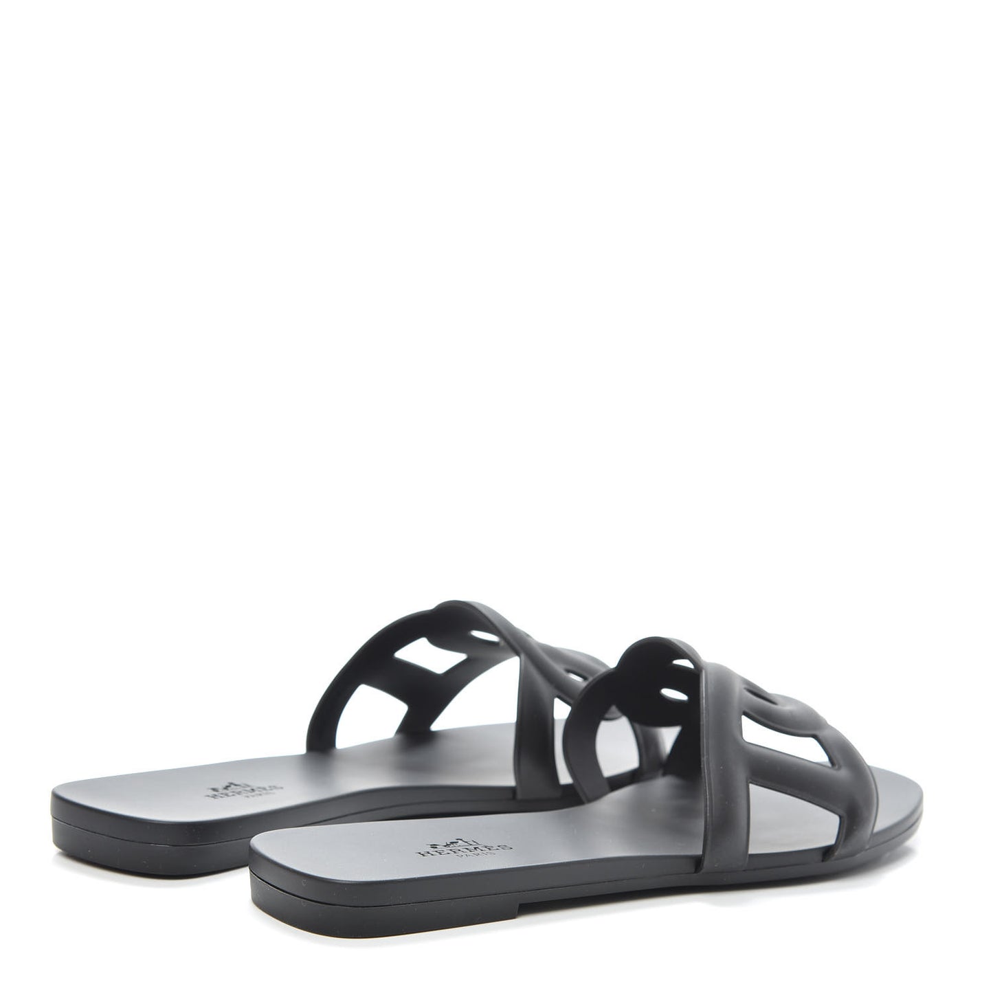 Rubber Aloha Sandals 37 Black