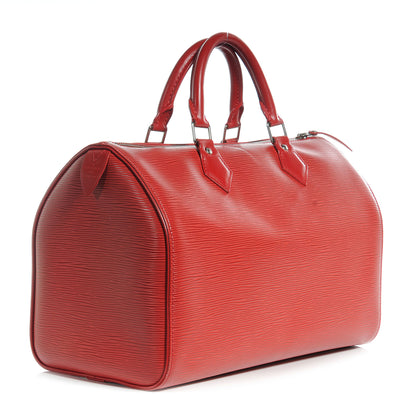 Louis Vuitton Epi Speedy 30 Red 3 of 8