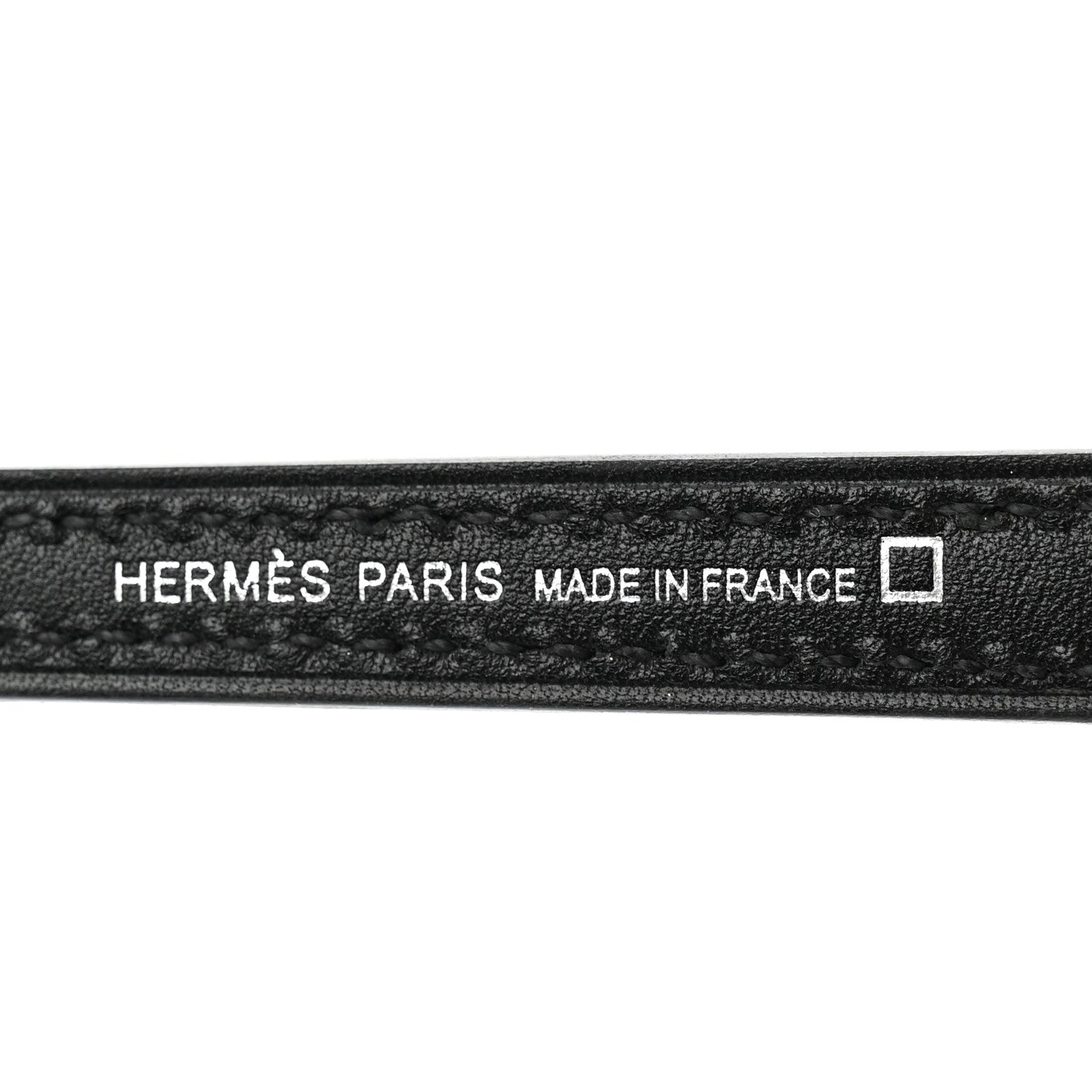 Hermes Tadelakt Shiny Alligator Chevre Mysore Swift Touch Rock Bag Charm Black 3 of 5