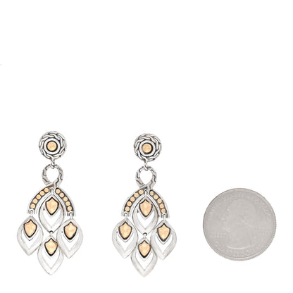John Hardy Sterling Silver 18K Yellow Gold Legends Naga Chandelier Earrings 2 of 4