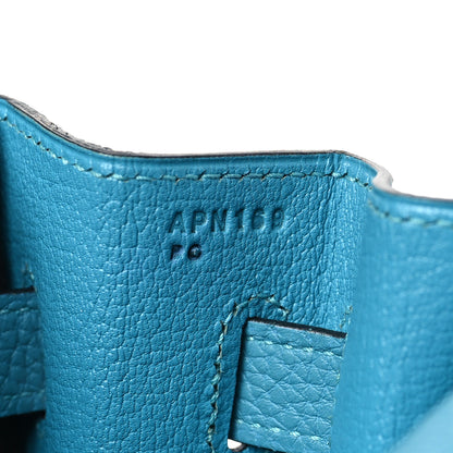 Hermes Togo Kelly Retourne 35 Turquoise 7 of 10