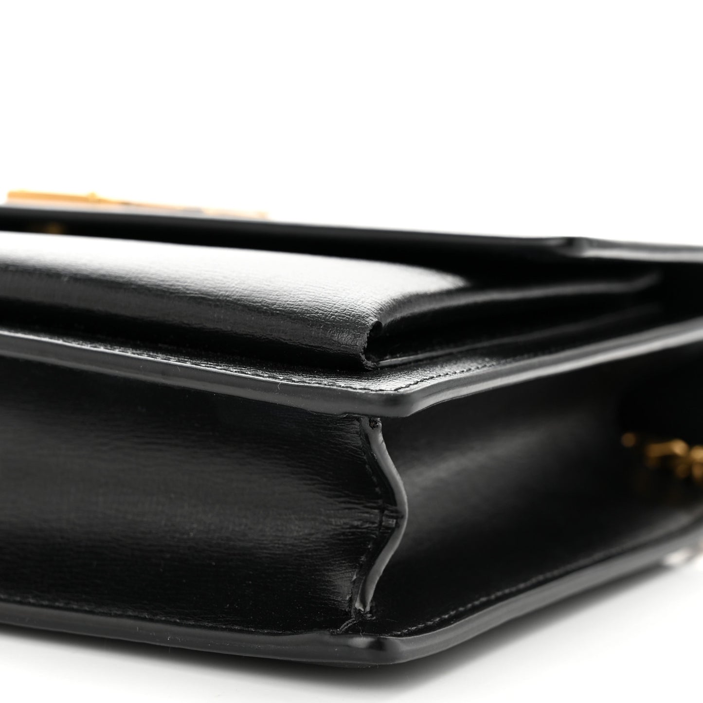 Smooth Calfskin Medium Monogram Sunset Satchel Black