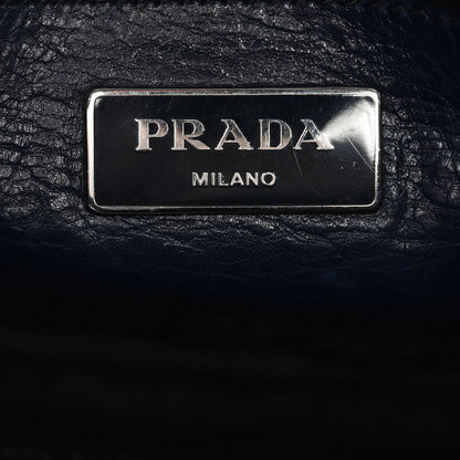 Prada Glace Calf Small Twin Pocket Tote Baltico 7 of 8