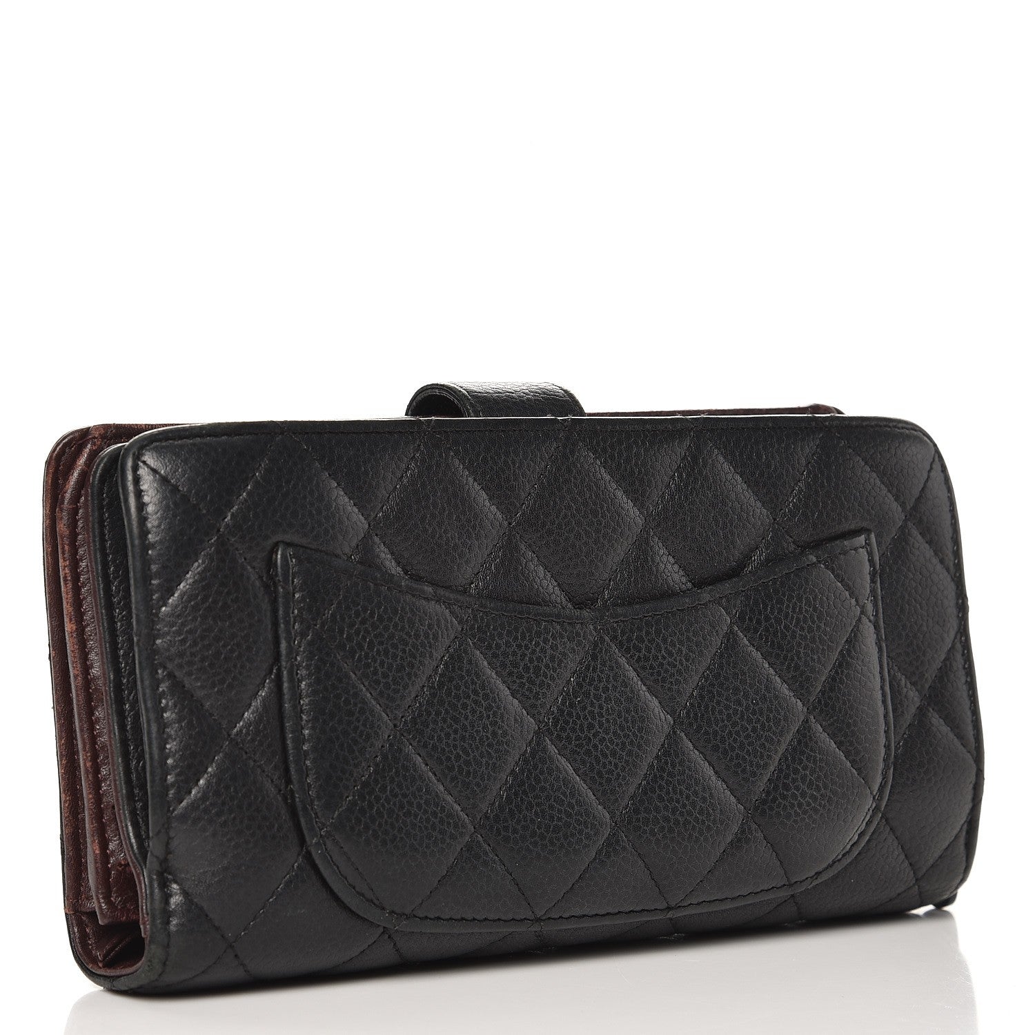 Chanel Caviar Quilted CC French Wallet Black 3 of 14