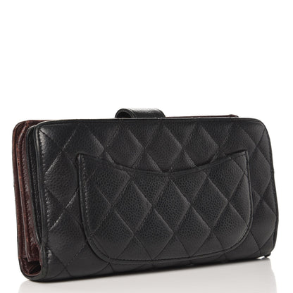 Chanel Caviar Quilted CC French Wallet Black 3 of 14