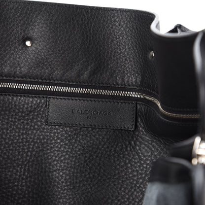Balenciaga Supple Calfskin Papier A4 Zip Around Tote Black 6 of 8