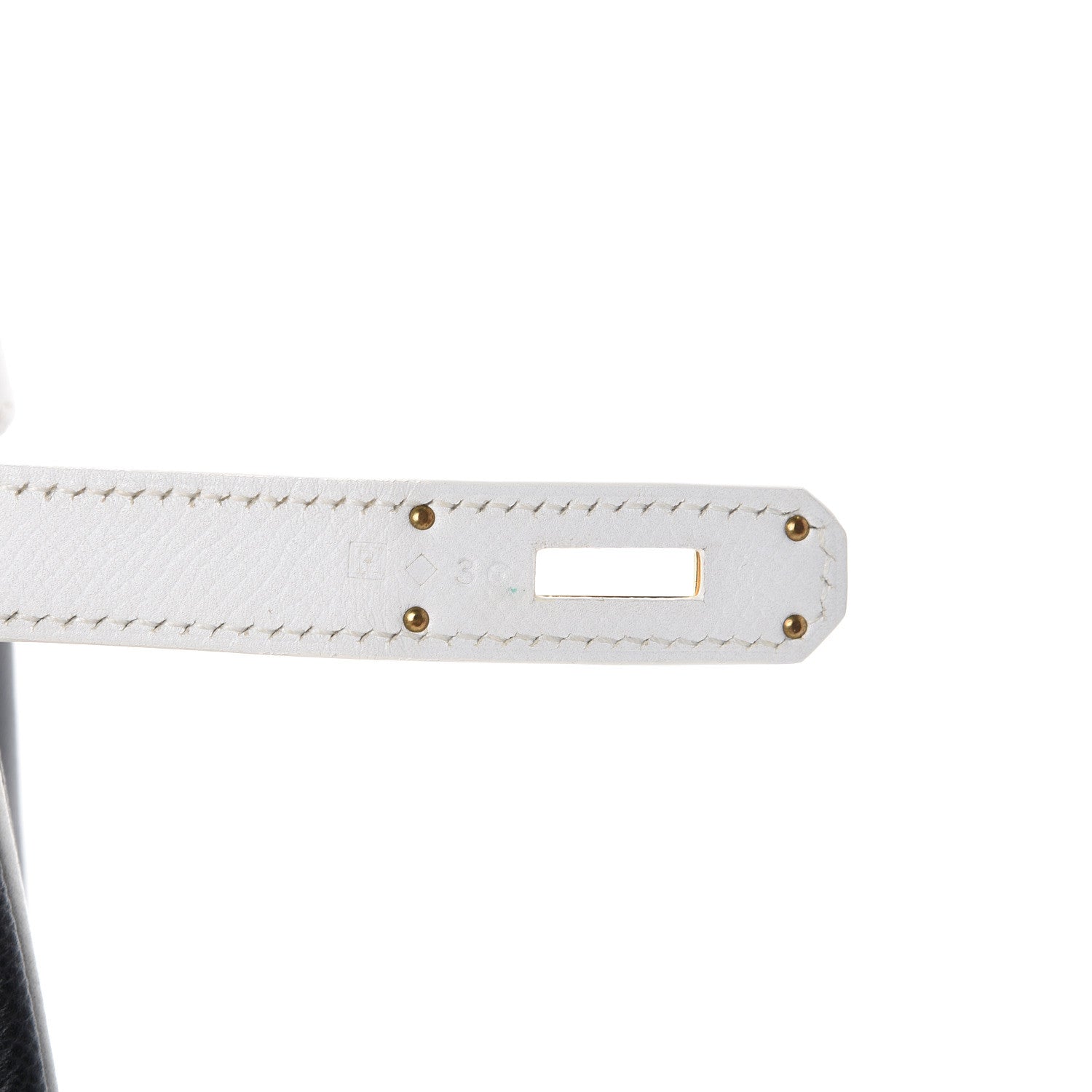 Hermes Epsom Horseshoe Birkin 35 Black White 6 of 15