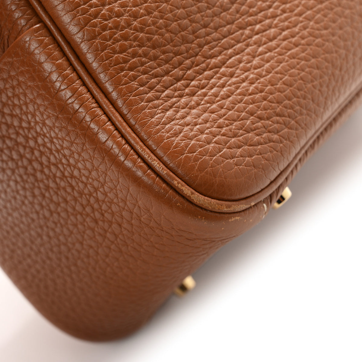 Hermes Taurillon Clemence Mini Lindy 20 Gold 11 of 13