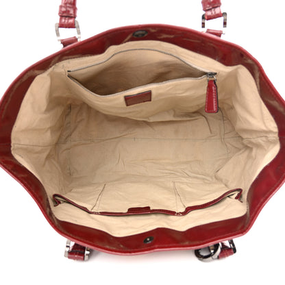 Burberry Nova Check Heart Tote Red 5 of 16