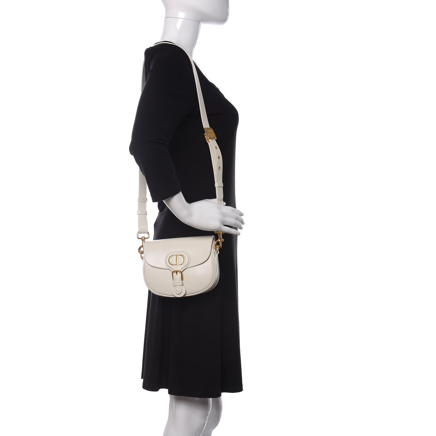 Box Calfskin Small Bobby Bag White