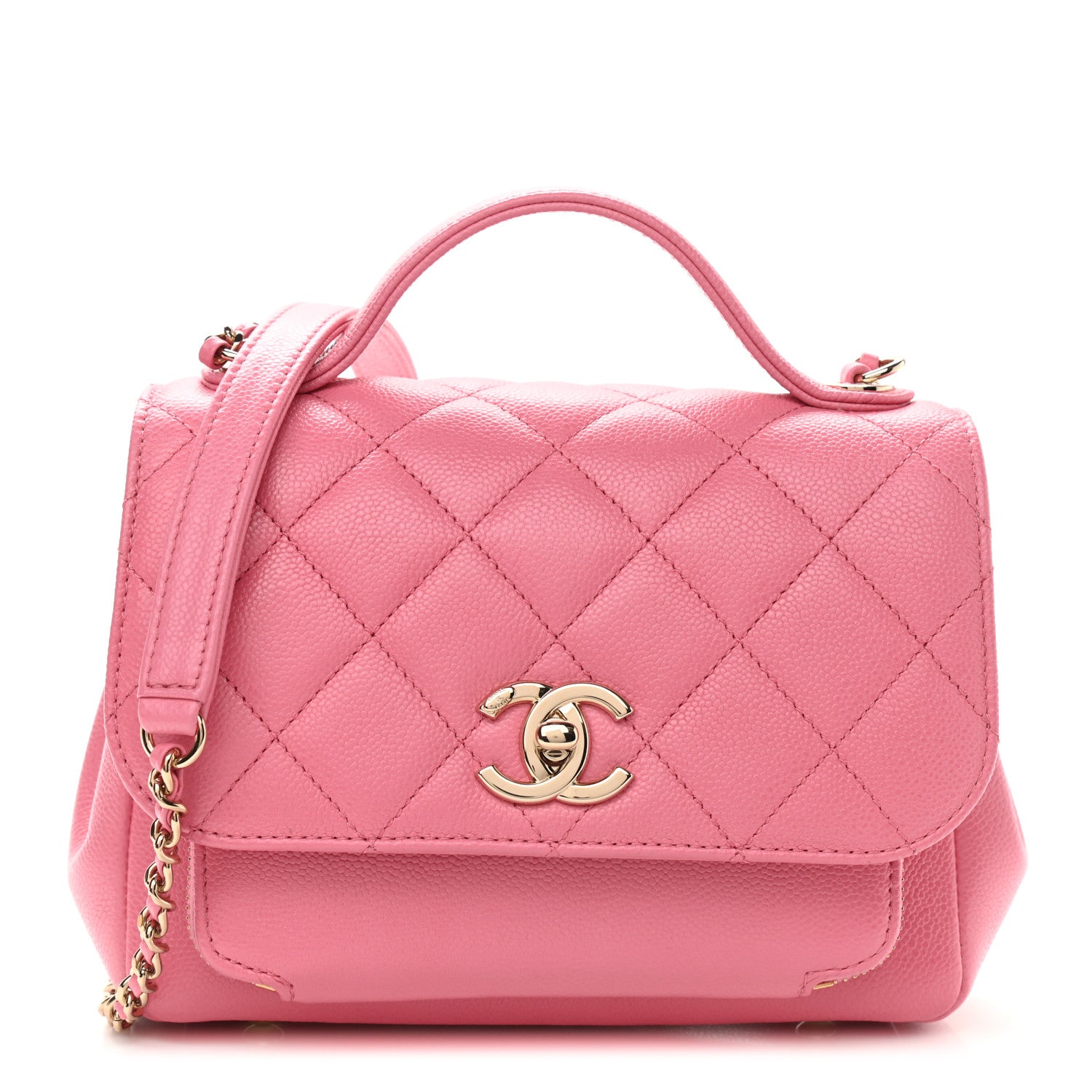 Chanel Caviar Quilted Small Business Affinity Flap Pink 1 of 9