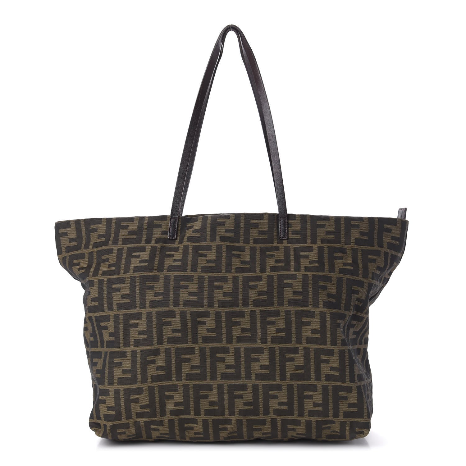 Fendi Zucca Medium Roll Tote Tobacco 1 of 11