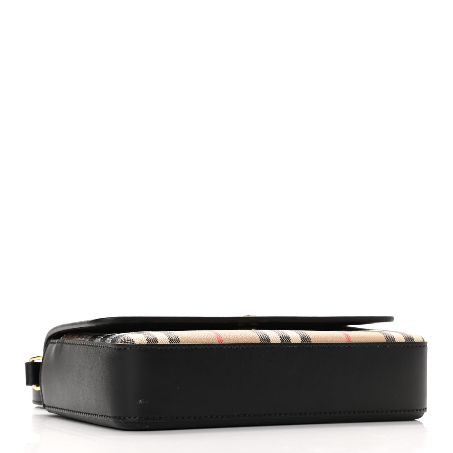 Burberry Calfskin Vintage Check New Hampshire Bag Black 4 of 9