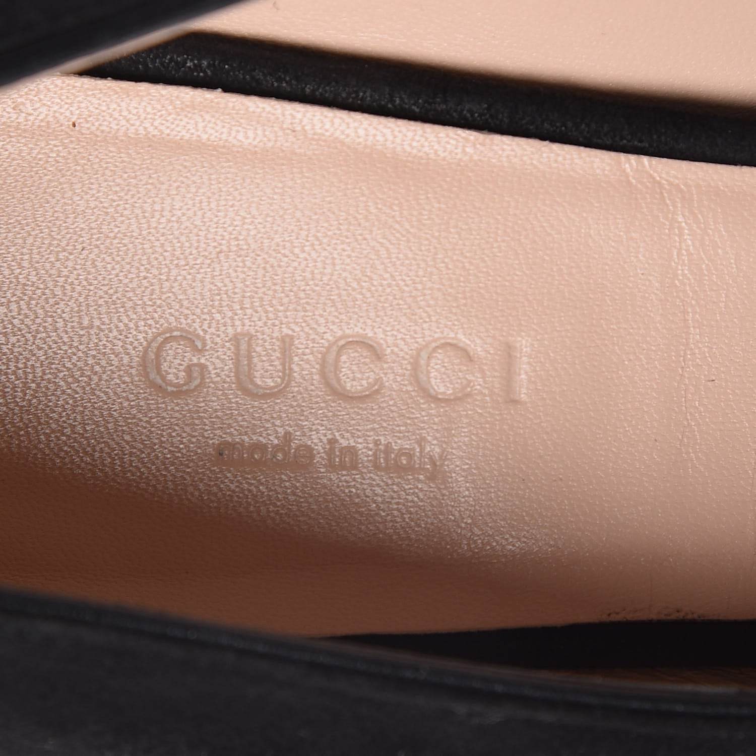Gucci Kid Scamosciato GG Marmont Fringe 50mm Loafer Pumps 36 Black 10 of 11