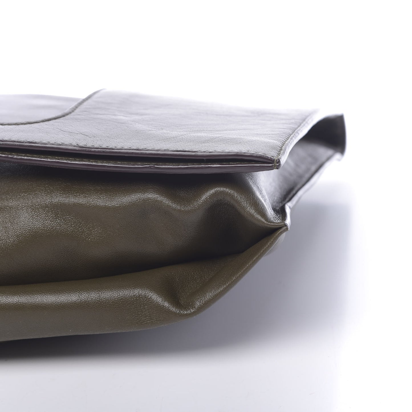 Ramskin Large Alix Padlock Zip Shoulder Bag Green