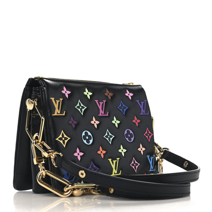Louis Vuitton LV X TM Lambskin Embossed Monogram Coussin BB Black Multicolor 3 of 11