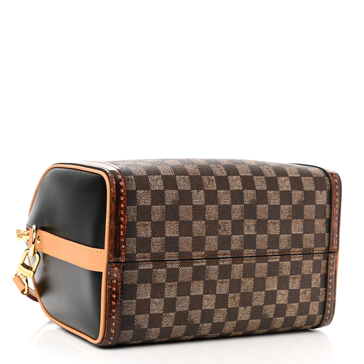 Louis Vuitton Transformed Damier Ebene Time Trunk Speedy Bandouliere 25 Black 4 of 11