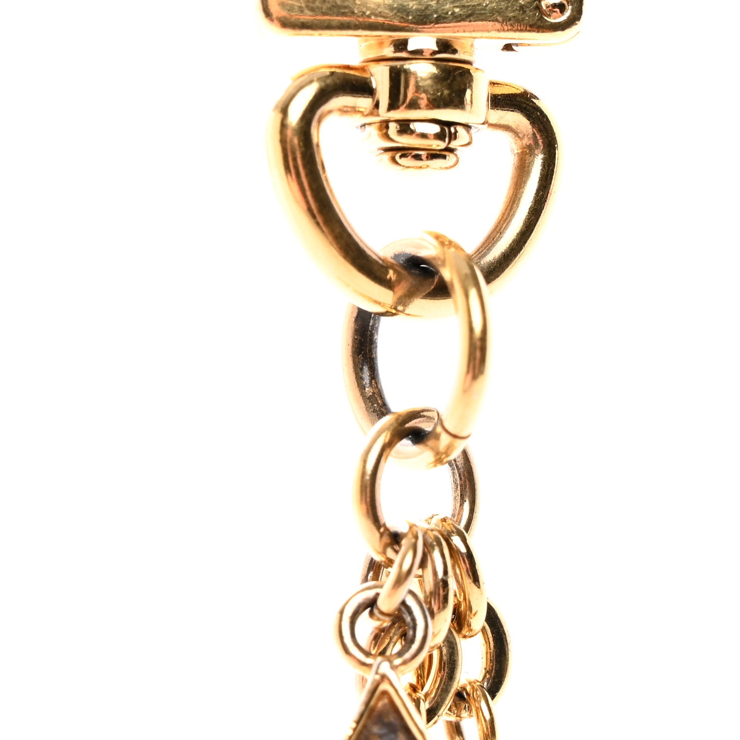 Louis Vuitton Metal Monogram Epi Spring Street Bag Charm Key Holder Gold 4 of 7